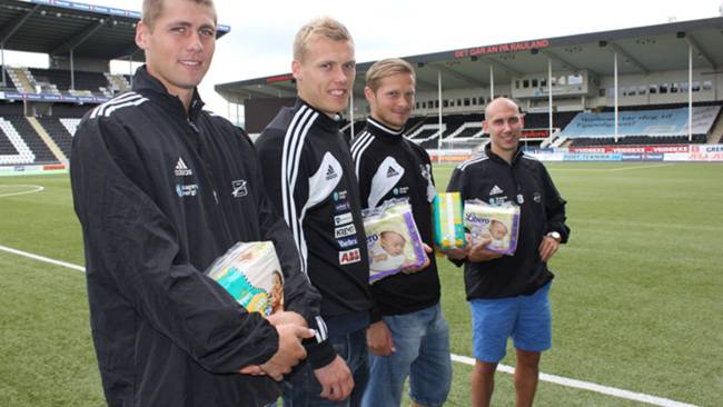 Fredrik Semb, Steffen Hagen, Mattias Andersson og Jone Samuelsen. Foto: Tone Lensebakken.